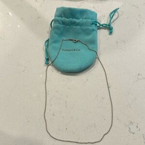 Tiffany 18” sterling silver chain